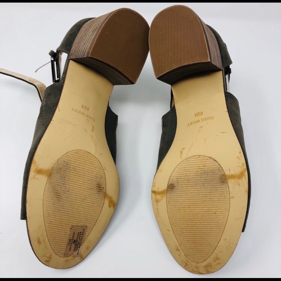 Nine West | NWOT Olive Green Block Heel Sandal - Picture 8 of 8